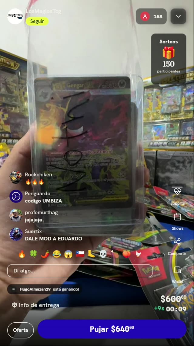Carta Pokémon Mega Gengar ex