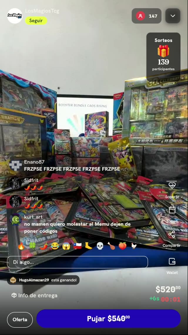 Booster Bundle Pokémon Chaos Rising