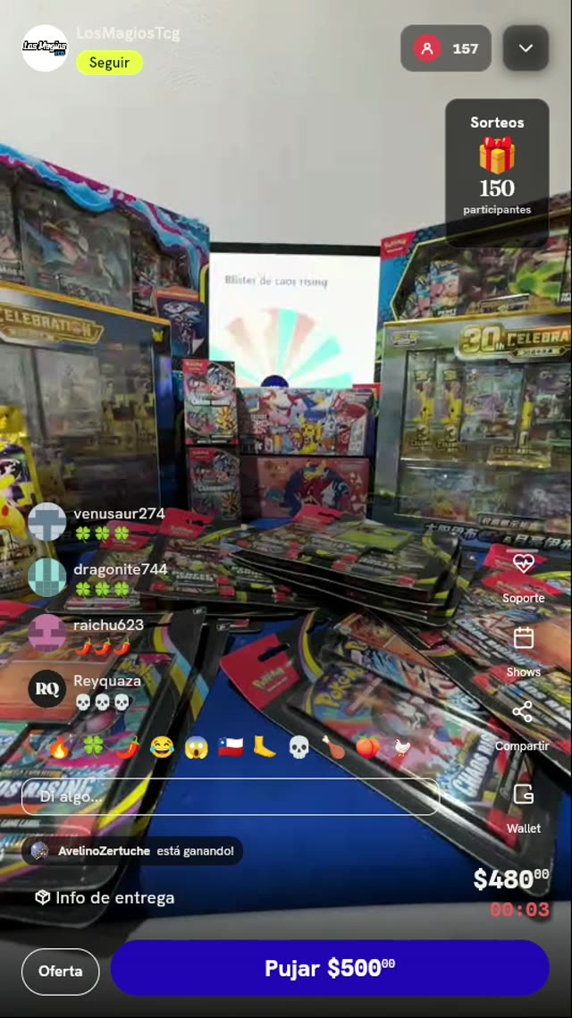 Blister Pokémon TCG Chaos Rising