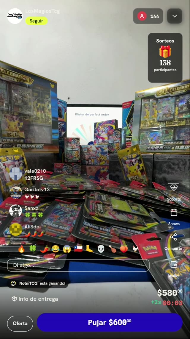 Blíster Pokémon TCG Perfect Order
