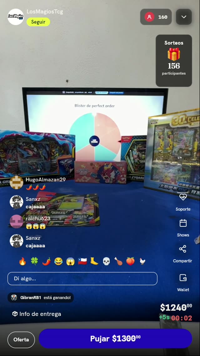 Giro de Ruleta Pokémon TCG