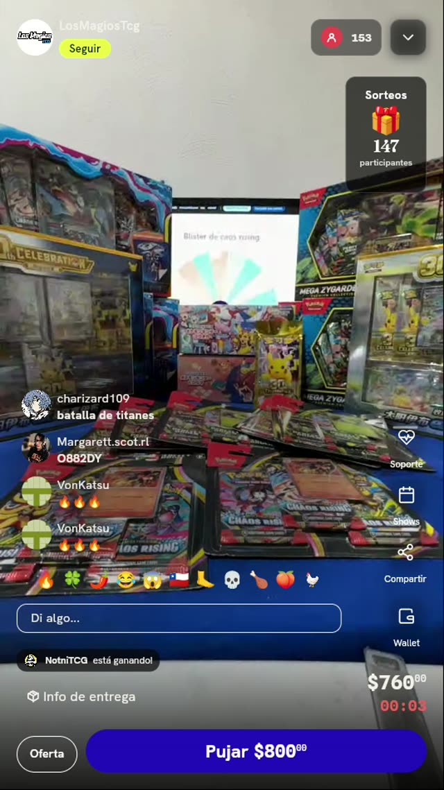 Blíster Pokémon TCG Chaos Rising