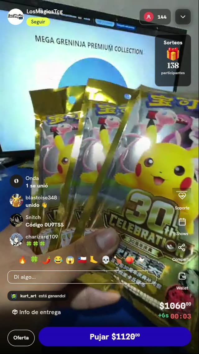 3 Sobres Pokémon TCG 30th Celebration