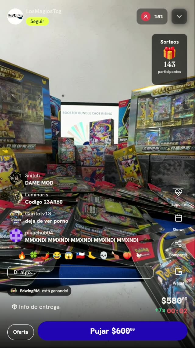 Booster Bundle Pokémon Caos Rising