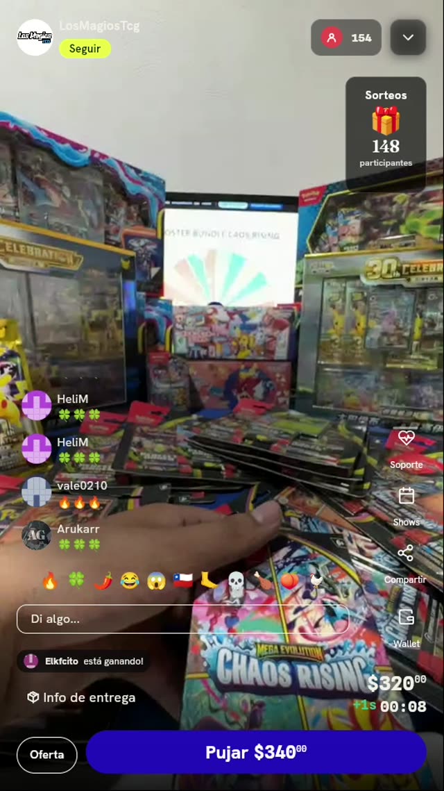 Paquete Pokémon TCG Chaos Rising