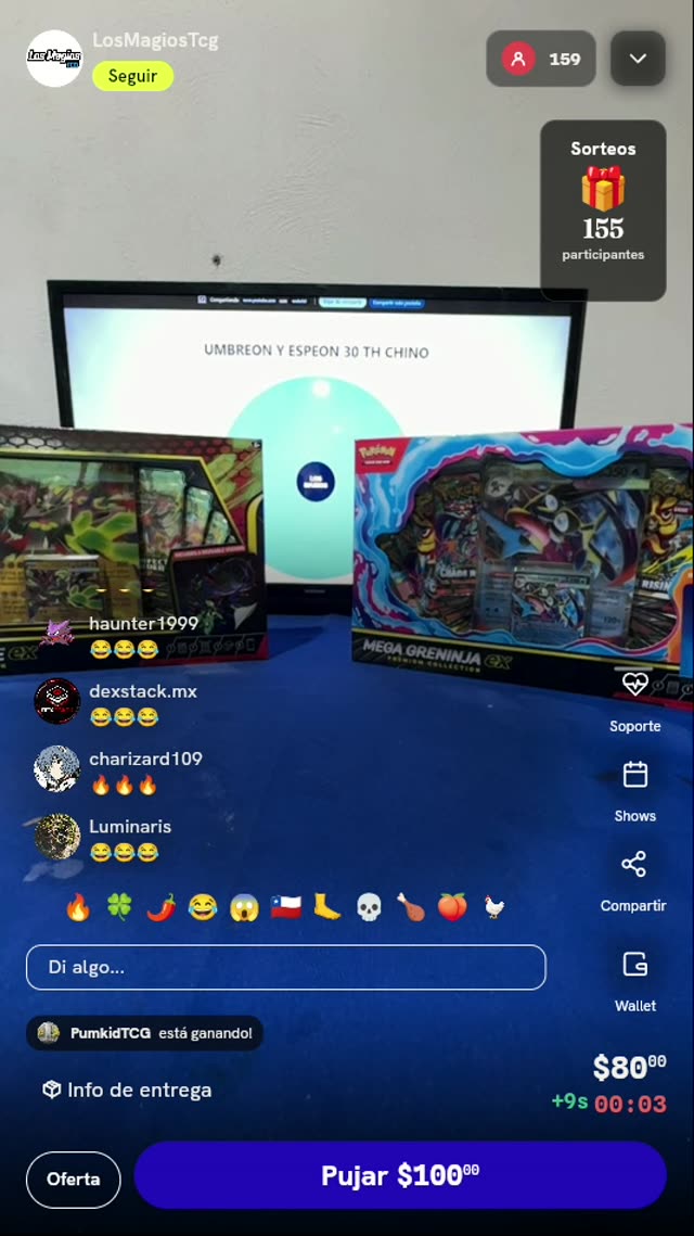 Sorteo Pokémon Umbreon y Espeon 30th Chino