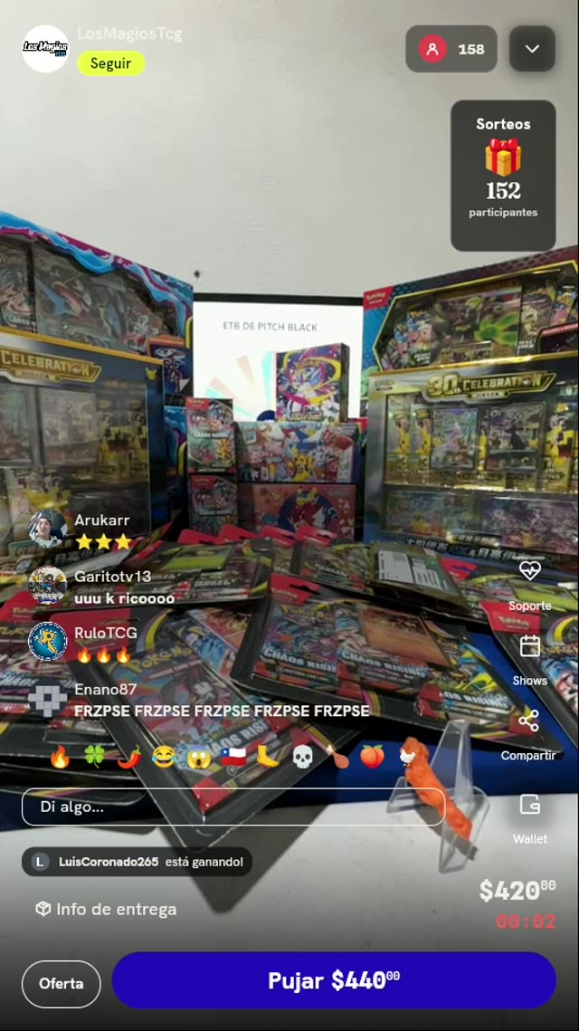 Giro de ruleta Pokémon TCG
