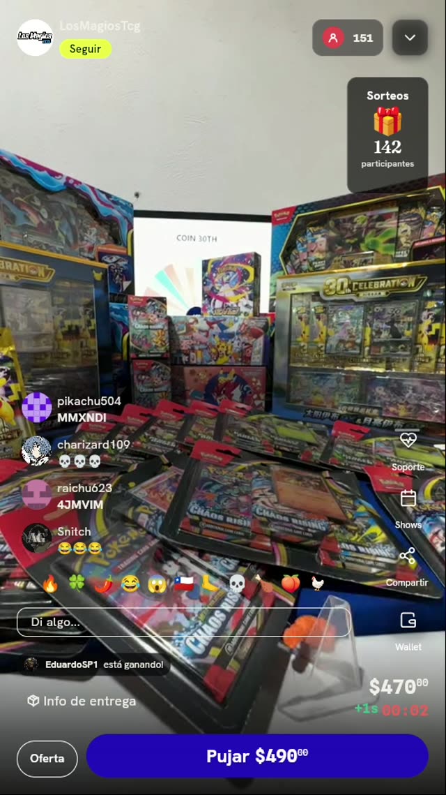 Giro de Ruleta Pokémon TCG
