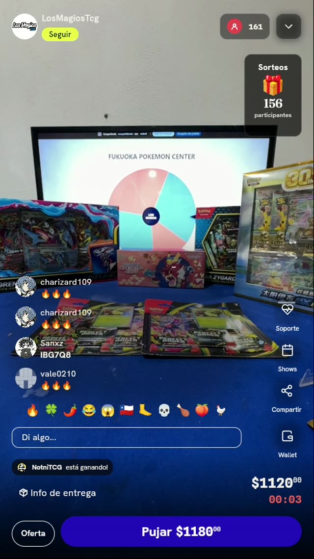 Giro de Ruleta Pokémon Center Fukuoka