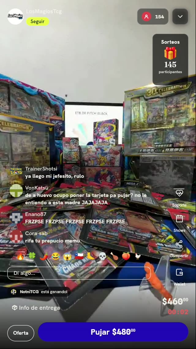 Giro de ruleta Pokémon TCG