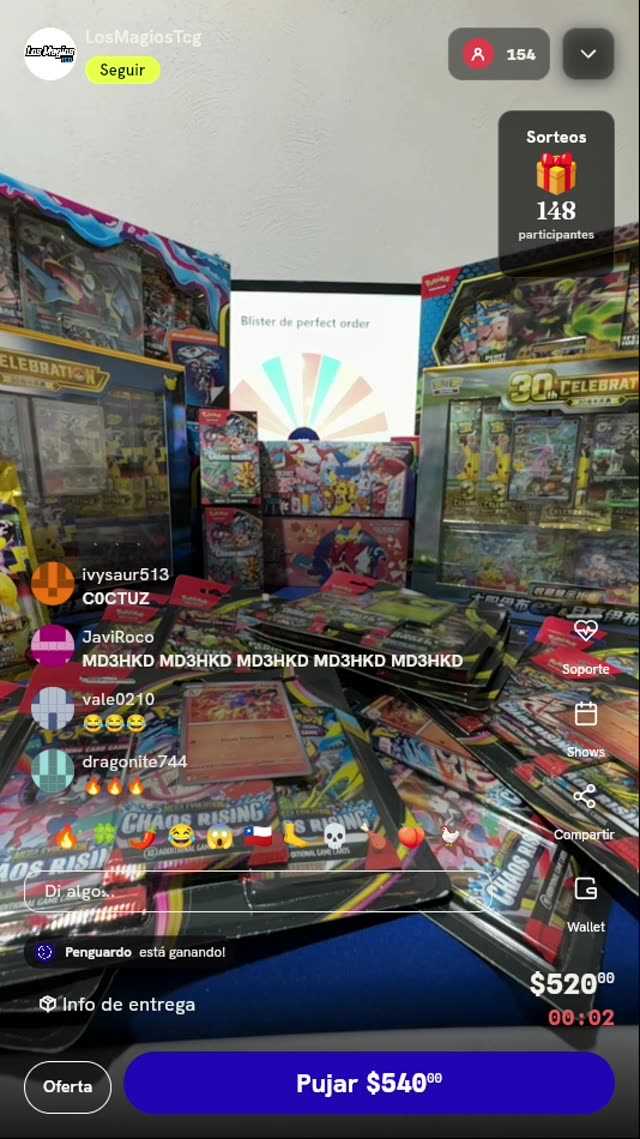 Blíster Pokémon TCG Perfect Order