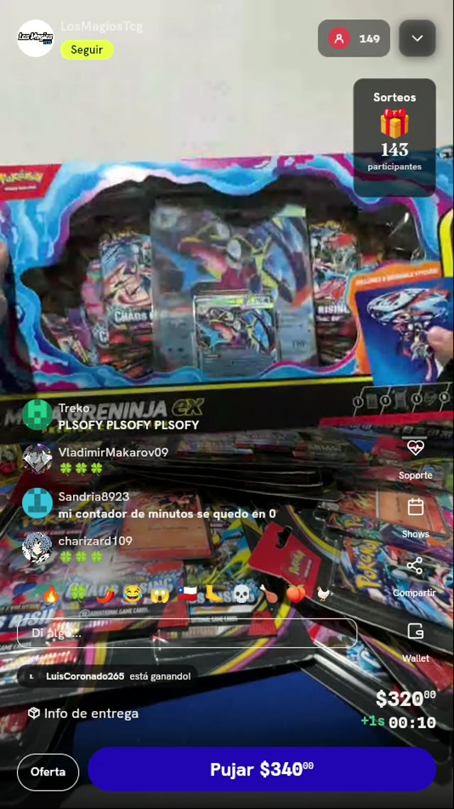 Caja especial Greninja ex Pokémon TCG