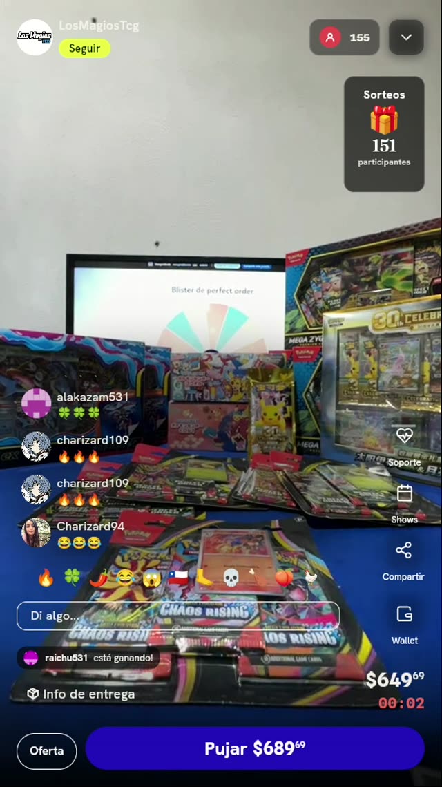 Blíster Pokémon TCG Perfect Order