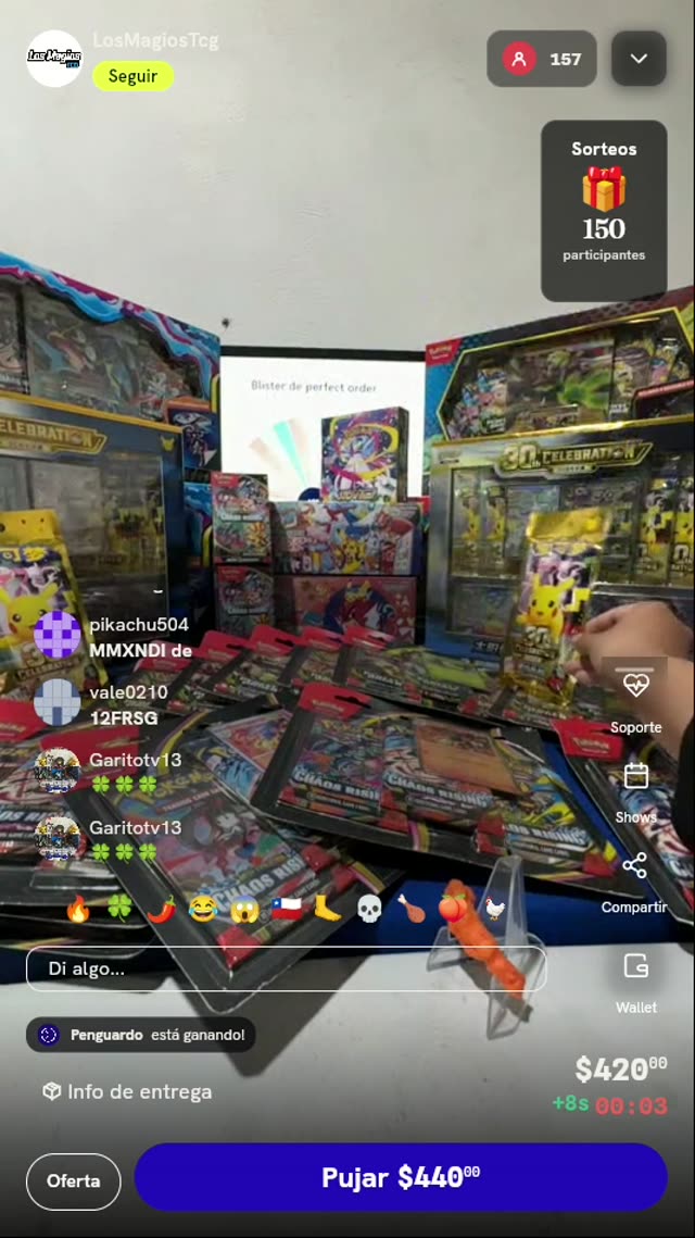 Giro de ruleta Pokémon TCG