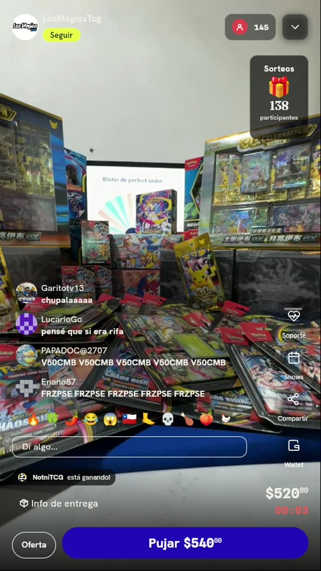 Blíster de Pokémon TCG Perfect Order
