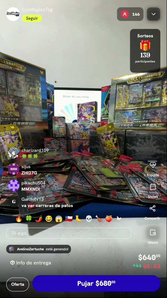 Blister Pokémon TCG Chaos Rising