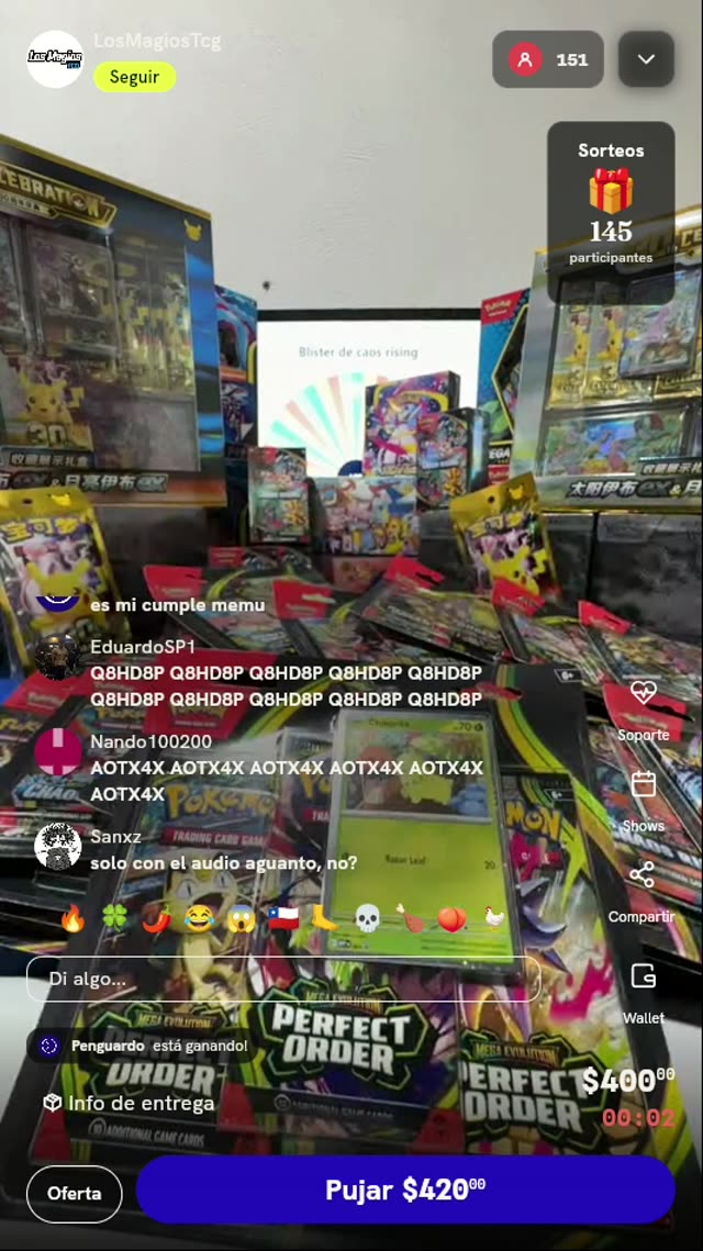 Blister Pokémon Perfect Order Chikorita