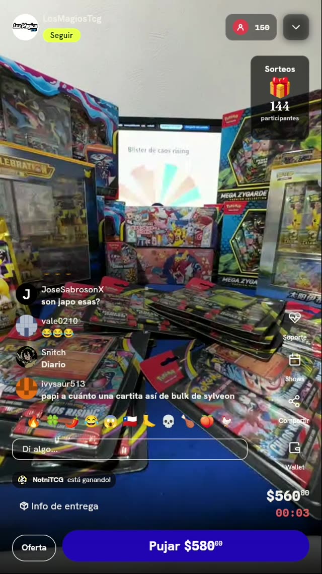 Blister Pokémon TCG Chaos Rising