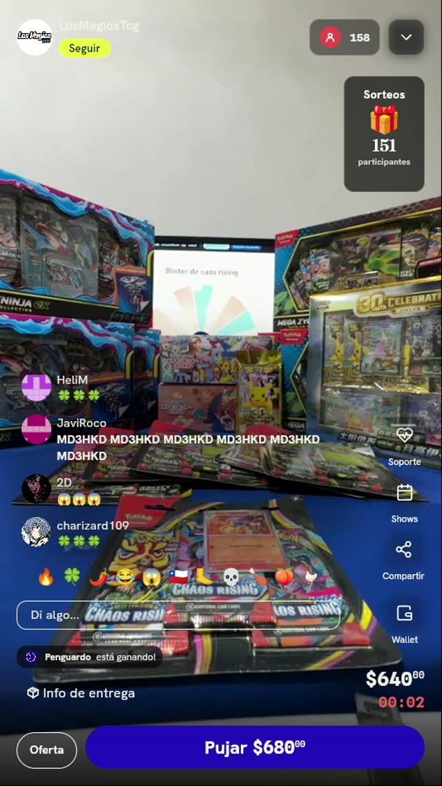 Blister Pokémon TCG Chaos Rising