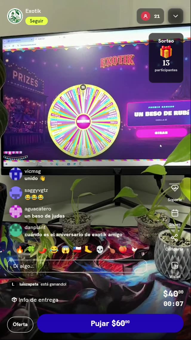 Tiro de Ruleta: Un Beso de Rubí