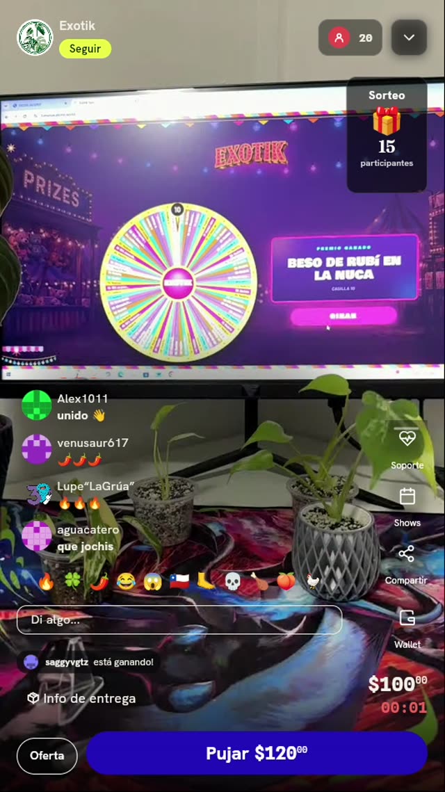 Tiros de Ruleta Exotik