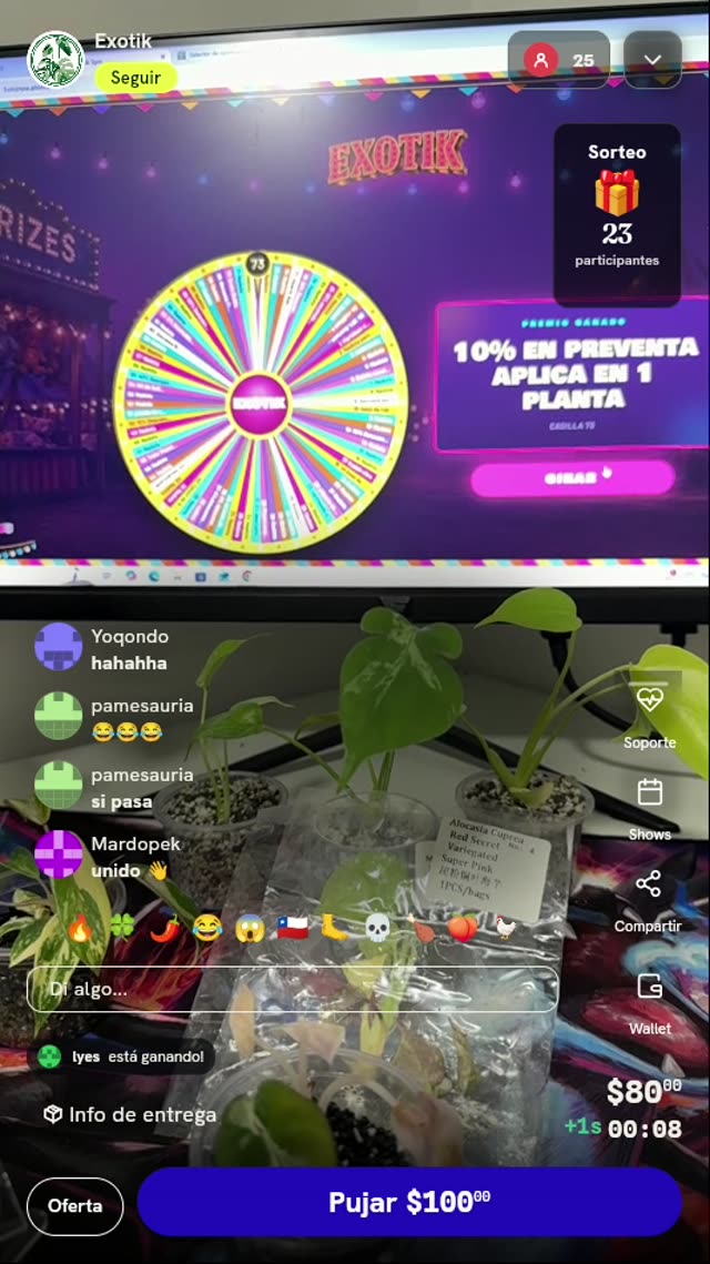 Giro de ruleta Exotik