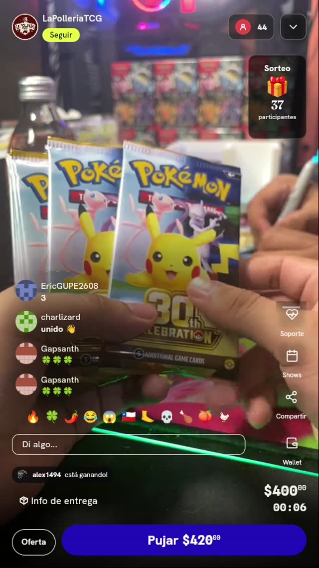 Sobres Pokémon TCG 30th Celebration