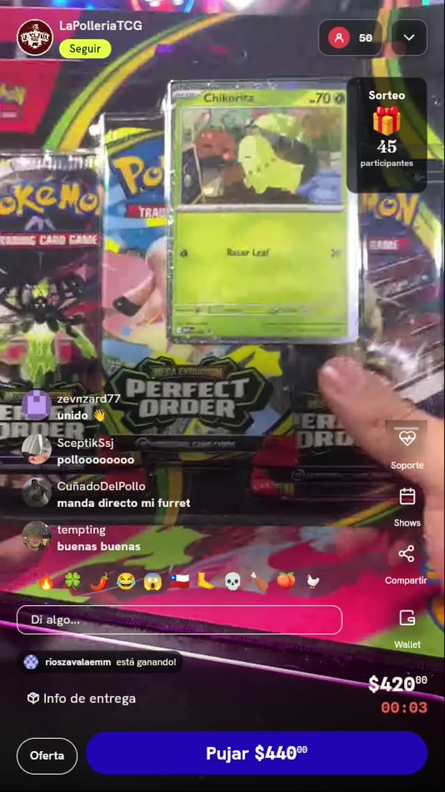 Blister Pokémon Perfect Order Chikorita