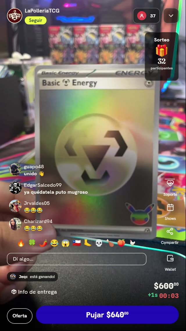 Carta Pokémon Basic Metal Energy Holo