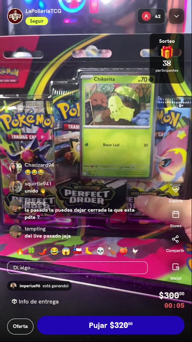 Blíster Pokémon TCG Perfect Order Chikorita