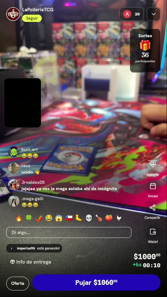Carta misteriosa Pokémon TCG