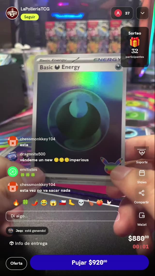 Energía Oscura Básica Pokémon 25 Aniversario