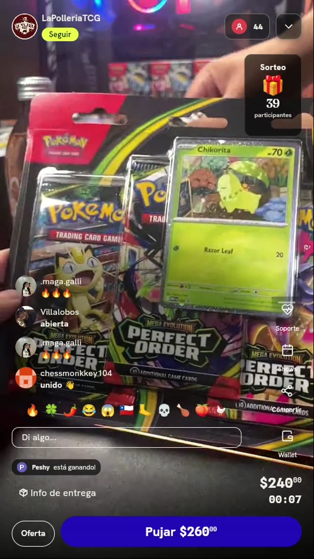 Blíster Pokémon Perfect Order Chikorita
