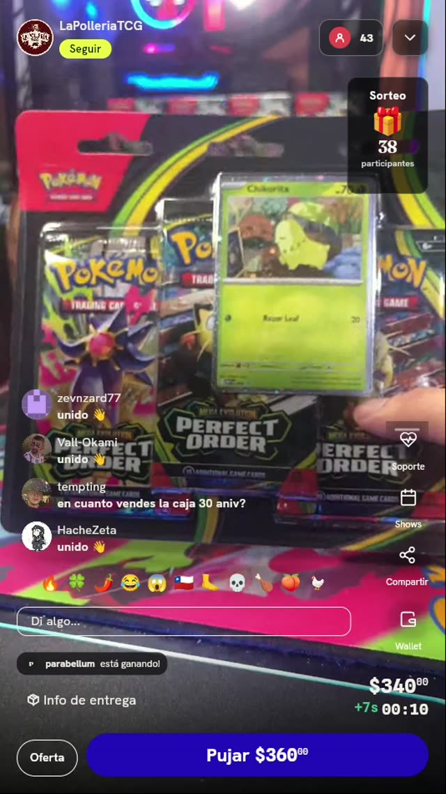 Blister Pokémon Perfect Order Chikorita