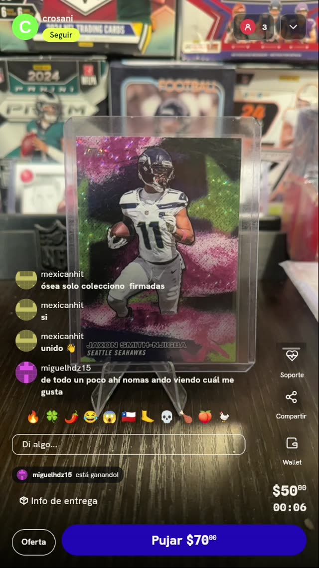 Carta Topps Jaxon Smith-Njigba