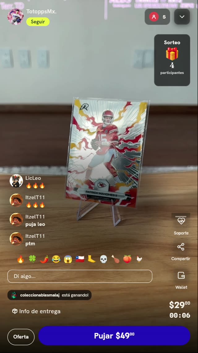 Carta Panini Rookies & Stars Patrick Mahomes II