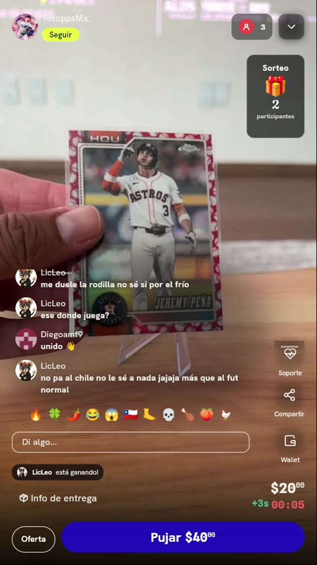 Carta Jeremy Peña Topps Chrome Logofractor