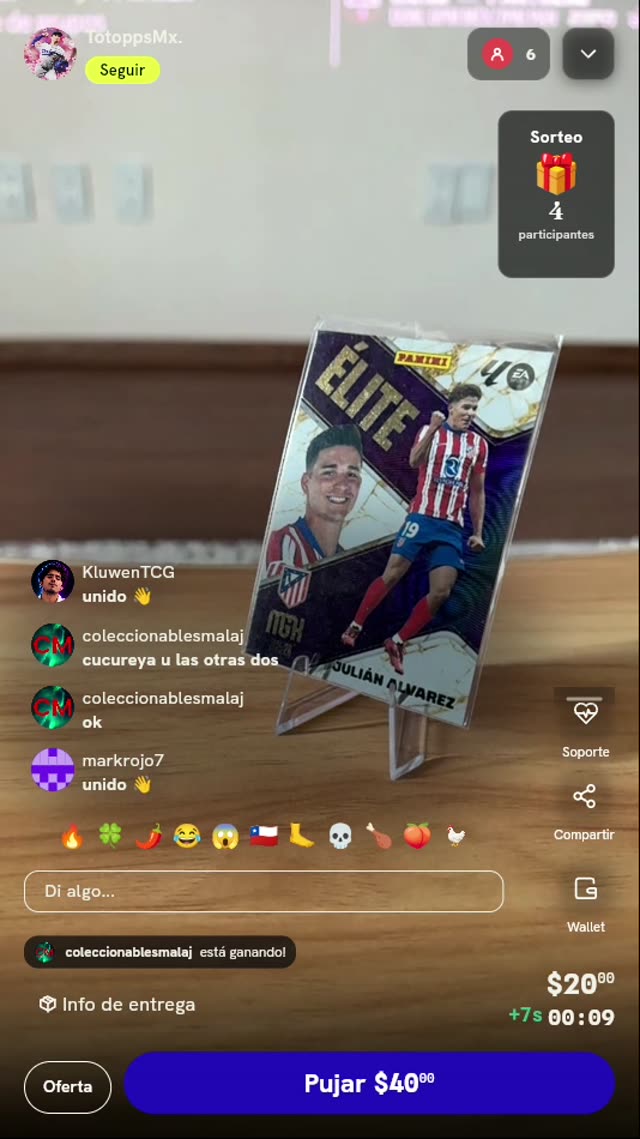Carta Julián Álvarez Panini Megacracks