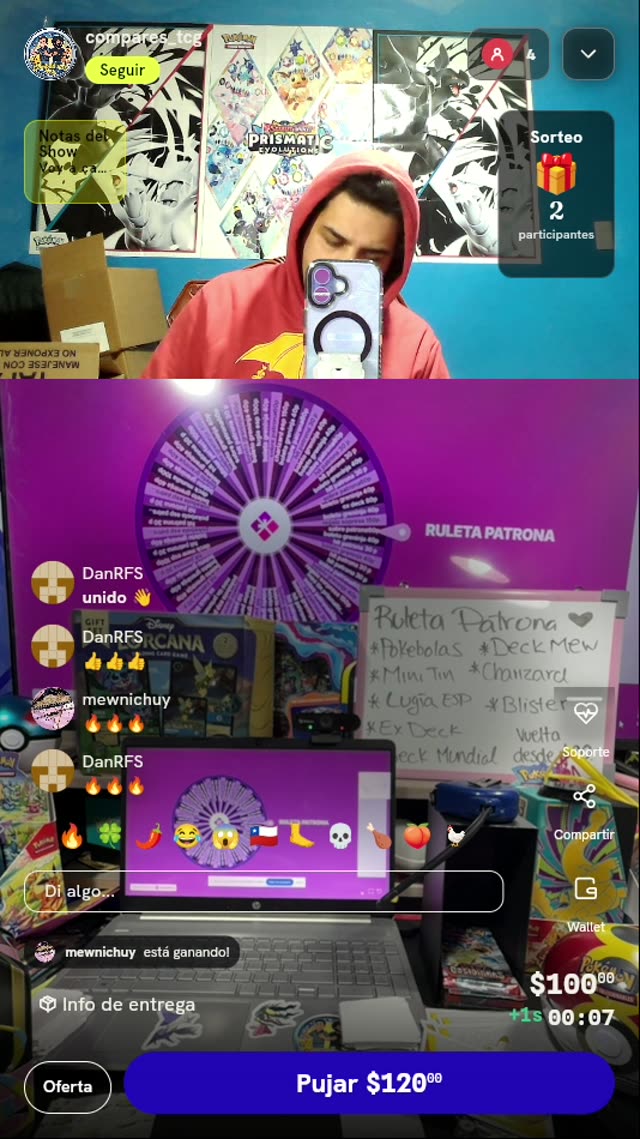 Giro en Ruleta Patrona Pokémon
