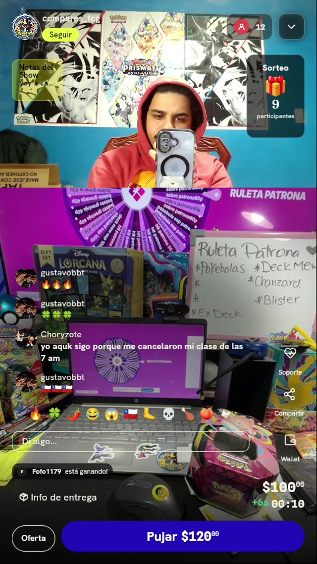 Giro en Ruleta Patrona Pokémon