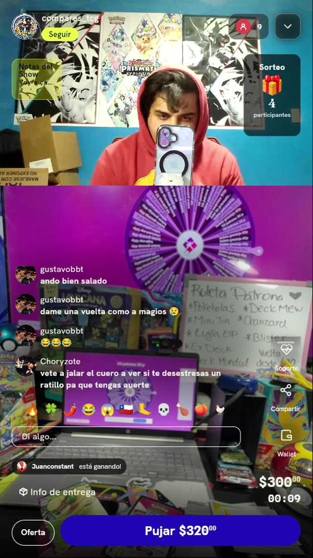Giros de Ruleta Pokémon TCG