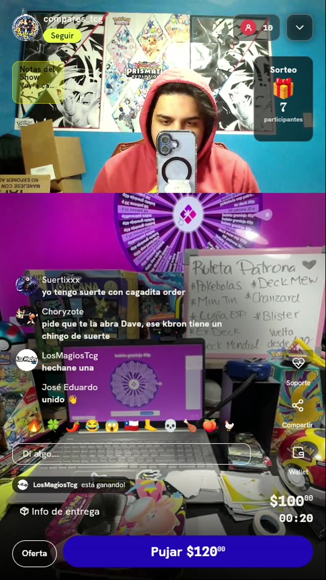 Giro en Ruleta Patrona Pokémon