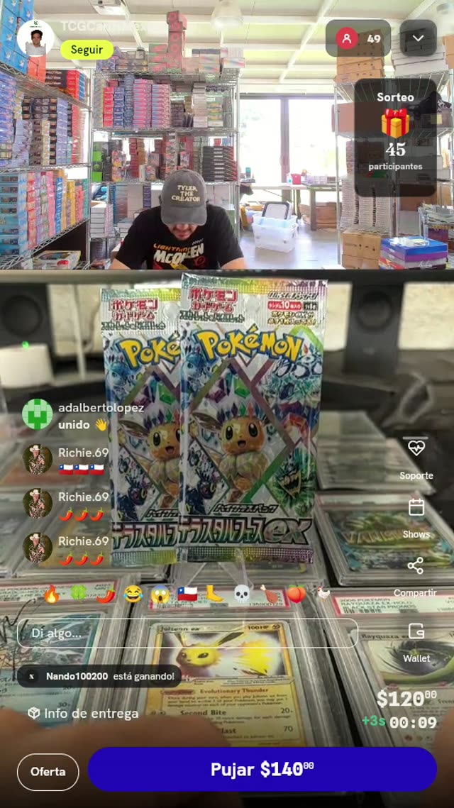 2 Sobres Pokémon Terastal Festival ex