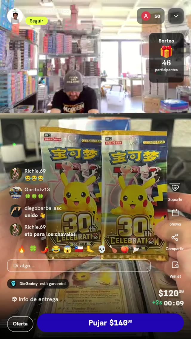 2 Sobres Pokémon TCG 30th Celebration