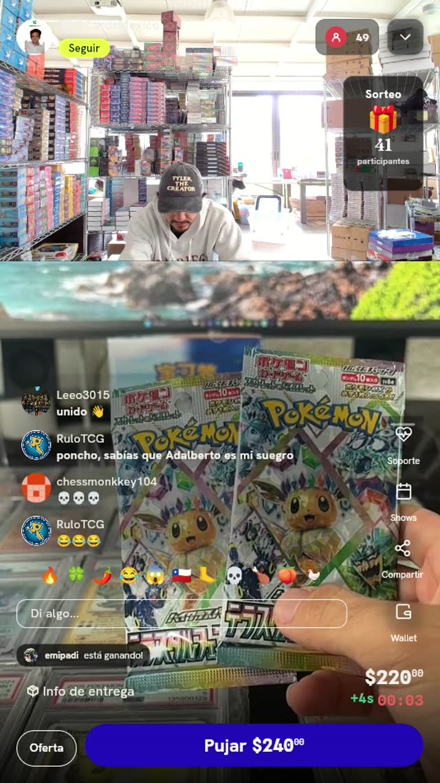 2 Sobres Pokémon Terastal Festival ex SV8a