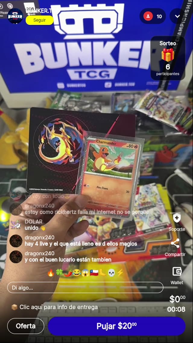 Pokémon Charmander carta coleccionable