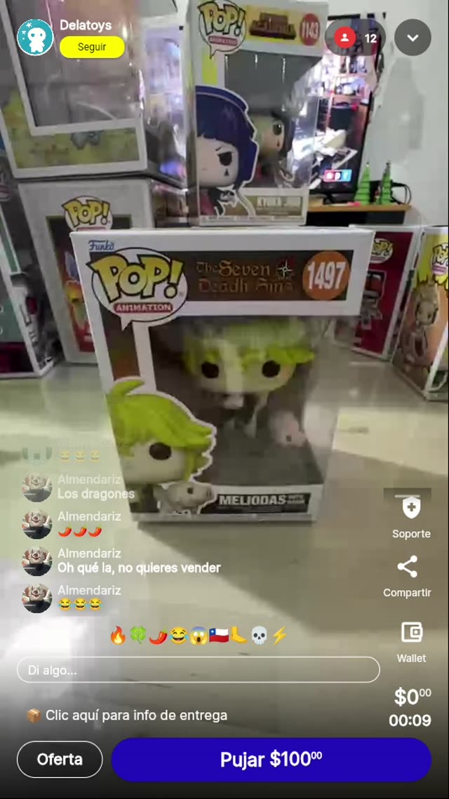 Funko Pop Meliodas Seven Deadly Sins