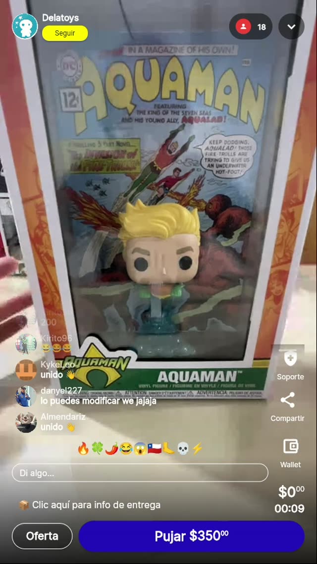 Funko Pop Aquaman Comic Cover