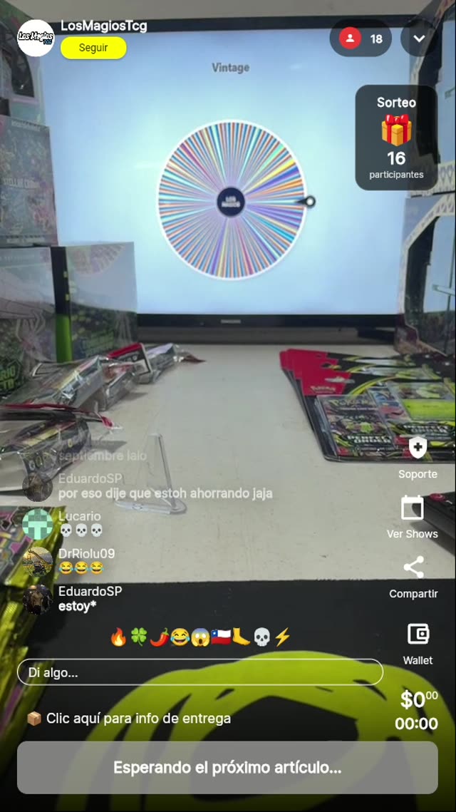 Ruleta de la suerte Vintage TCG