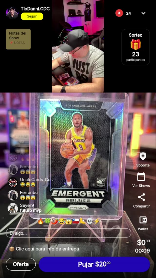 Bronny James Jr. Rookie Card